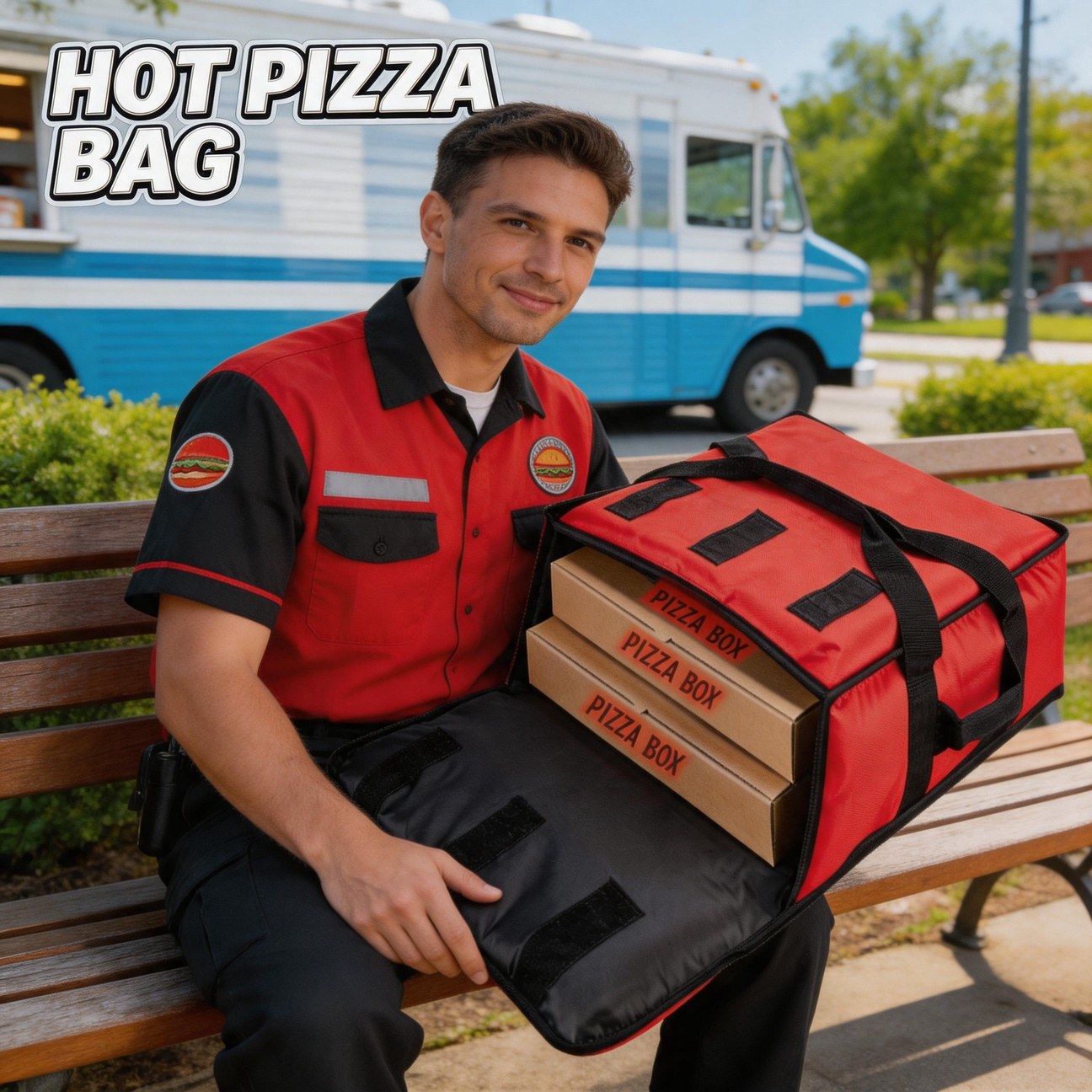 Pizza Delivery Bag Large Capac - Food Snacks Delivery 评论和价格