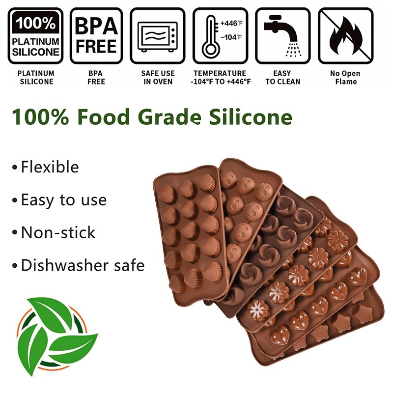 5-8PCS/set Silicone Chocolate  - Gummy Candy 评论和价格