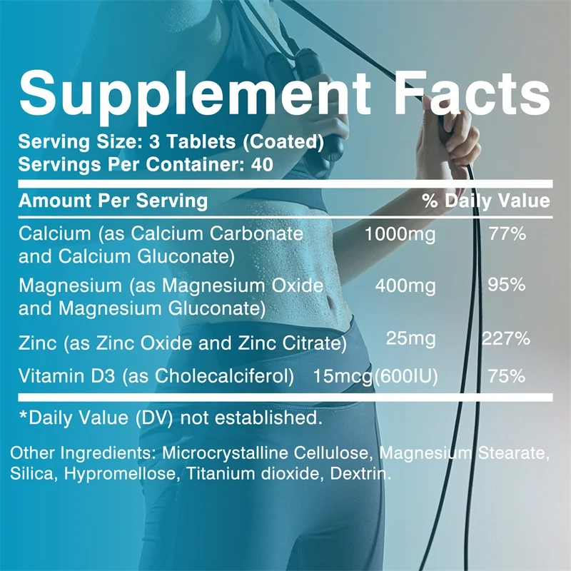 Calcium Magnesium Zinc Vitamin - Protein Bar 评论和价格